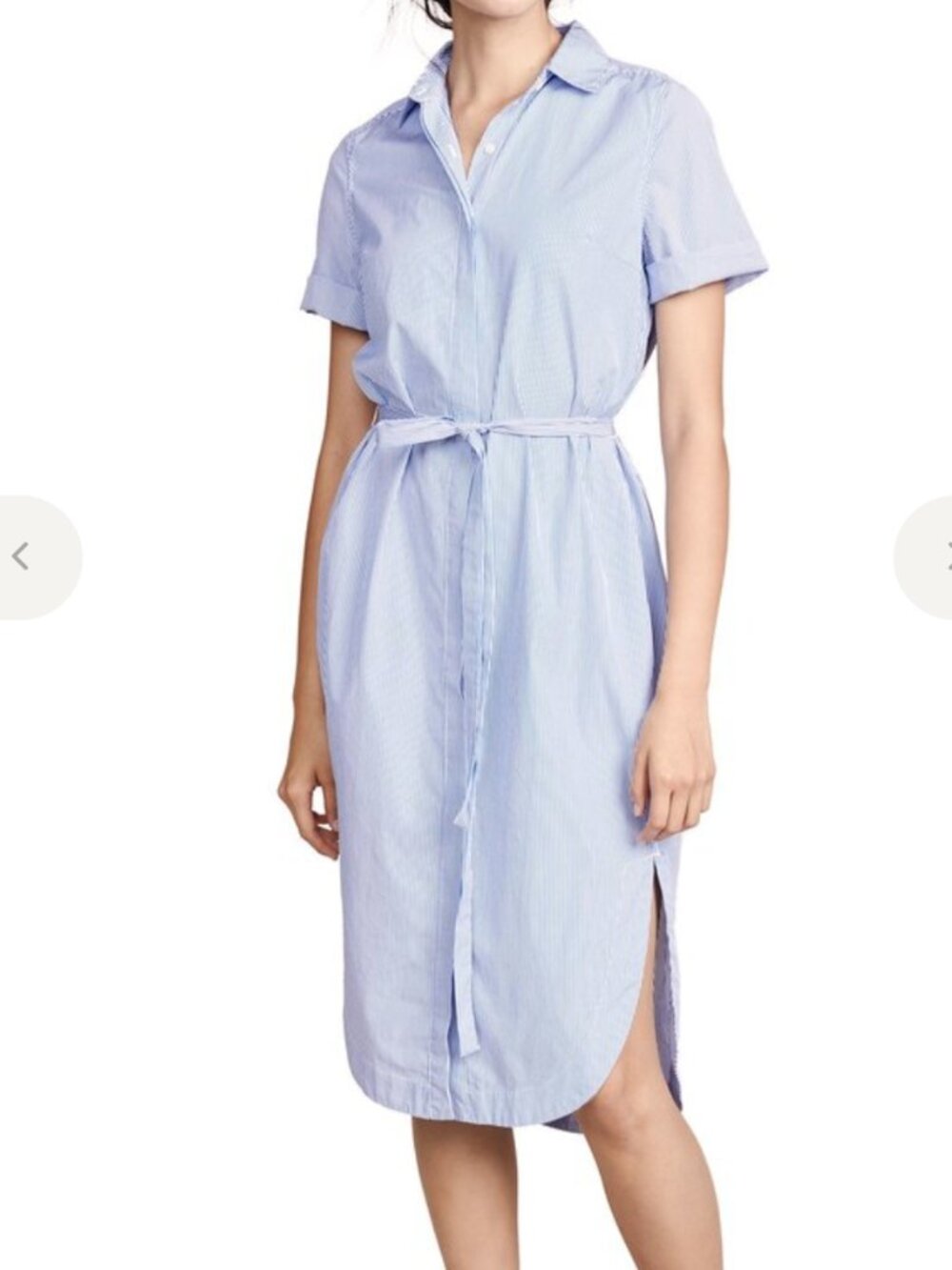 Trovata Birds of Paradis Florence Shirtdress Size XS Blue Stripe